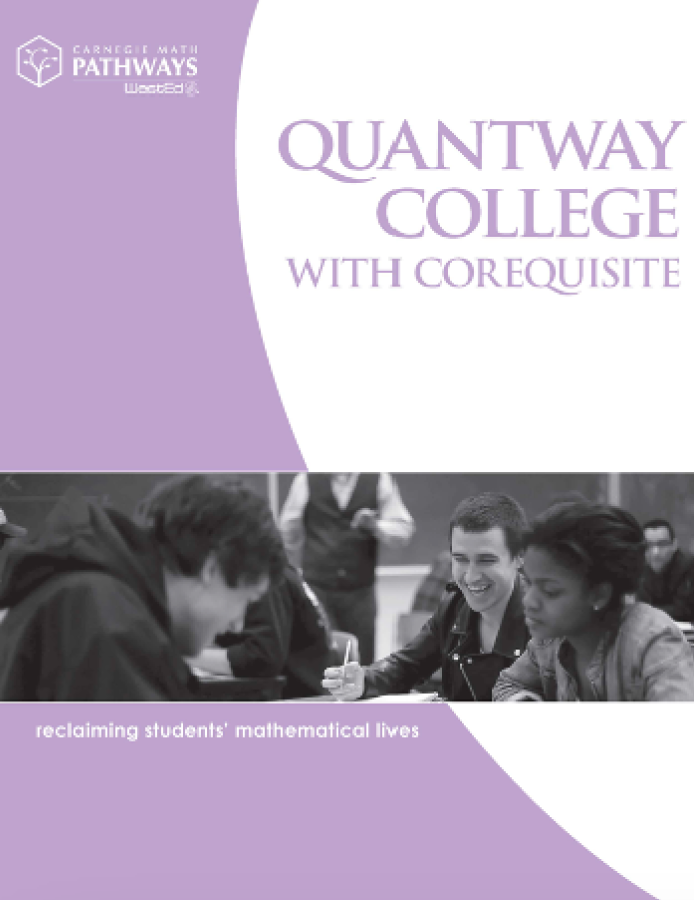 Quantway College w/Corequisite book cover